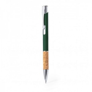  Bolígrafos personalizados con corcho para empresas VERDE