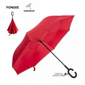 Paraguas personalizados reversibles con varillas de fibra para promociones publicitarias