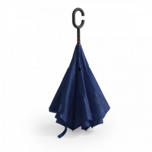  Paraguas personalizados reversibles con varillas de fibra para promociones publicitarias MARINO