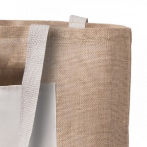  Bolsa ecológica personalizada de tela saco tipo arpillera con bolsillo de algodón para regalos de empresa