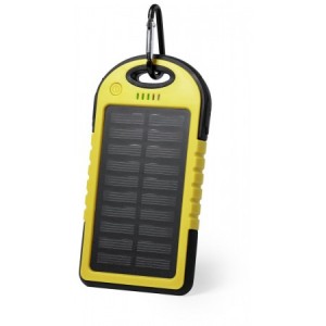  Batería solar portátil para cargar móviles AMARILLO