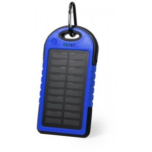  Batería solar portátil para cargar móviles AZUL
