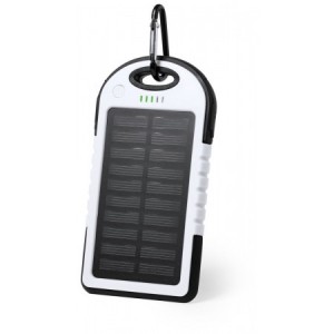  Batería solar portátil para cargar móviles BLANCO