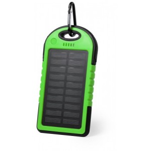  Batería solar portátil para cargar móviles VERDE
