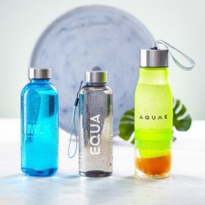  Botellas personalizadas de colores translucidos y tapón de acero para regalos promocionales personalizados