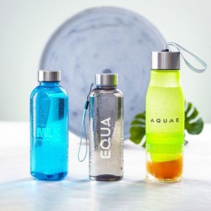  Botellas personalizadas de colores translucidos y tapón de acero para merchandising
