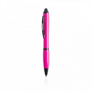  Bolígrafos promocionales de colores fluor personalizados FUCSIA