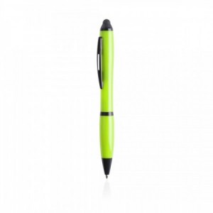  Bolígrafos promocionales de colores fluor personalizados VERDE CLARO