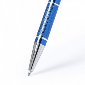  Bolígrafos personalizados de colores con elementos plateados para merchandising