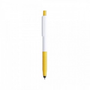  Bolígrafos puntero baratos con empuñadura suave y diseño atractivo AMARILLO