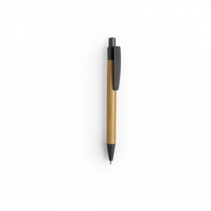  Bolígrafos de madera personalizados para merchandising de empresas NEGRO