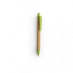  Bolígrafos de madera personalizados para merchandising de empresas VERDE