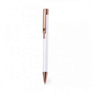  Bolígrafos elegantes personalizados de buena presencia para empresas BLANCO