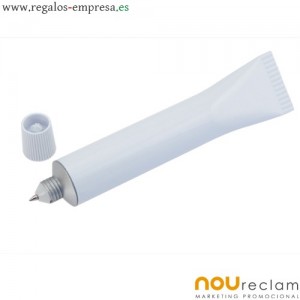 Bolígrafos forma tubo crema o pasta de dientes para personalizar